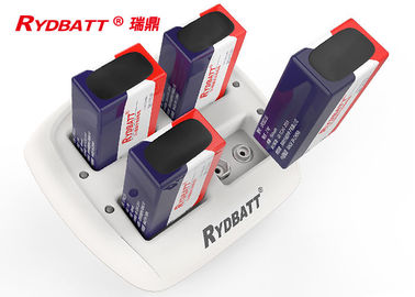 RYDBATT 4スロット6F22李イオン充電器/李イオンLEDスマートな9vリチウム イオン電池の充電器