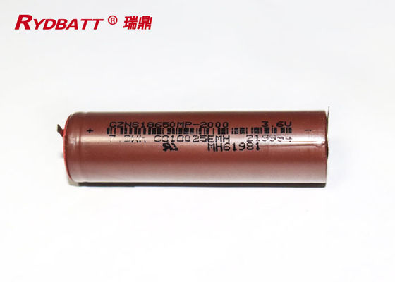 深い周期2000mAh 7.2Wh 3.6のボルト18650電池
